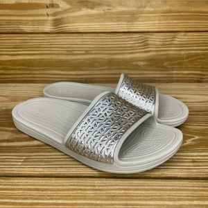 Crocs Metallic Slide Sandals